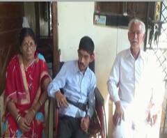 SSC Exam | गंभीर आजारानंतरही शिकण्याची जिद्द,सेरेब्रल पालसी आजाराने ग्रस्त गणेश दहापुते दहावीच्या परीक्षेला हजर