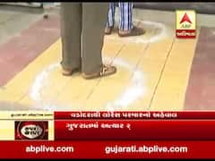 ગુજરાત લોકડાઉનઃ વડોદરામાં મેડિકલ સ્ટોર પર ખરીદી માટે આવતા લોકો વચ્ચે અંતર જાળવવા શું કરાયું?