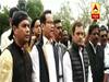 Rahul Gandhi along with Cong MPs protest at Parliament
