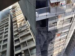 અમદાવાદઃ બોપલ સ્થિત ઇસ્કોન પ્લેટિનિયમમાં લાગી આગ, જુઓ વીડિયો