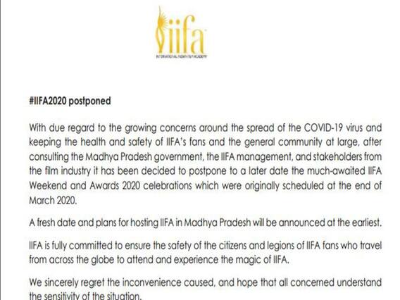 Corona की वजह से IIFA Awards 2020 टला 