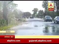 વલસાડઃ ઉમરગામમાં પાણીની લાઈનમાં ભંગાણ, રસ્તા પર ફરી વળ્યા પાણી, જુઓ વીડિયો