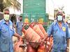 Mumbai: LPG Gas cylinders being delivered at doorstep amid lockdown 