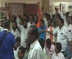 Maratha Morcha | राष्ट्रवादी काँग्रेसच्या मेळाव्यात मराठा मोर्चा कार्यकर्त्यांचा गोंधळ