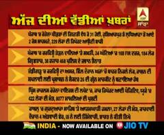 Headlines On ABP Sanjha (25-3-2020)