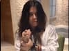 Ekta Kapoor sanitises her hands along with her bracelets and rings