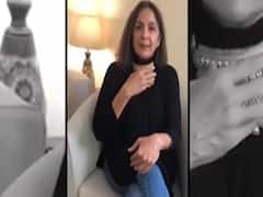 Actress Neena Gupta flaunts gold necklace on social media 