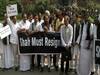 Delhi violence: Congress MPs protest inside Parliament premises