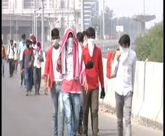 India Lockdown | कोरोनामुळे कामधंदा गेला; दिल्लीहून गावी जाण्यासाठी पायी प्रवास | ABP Majha