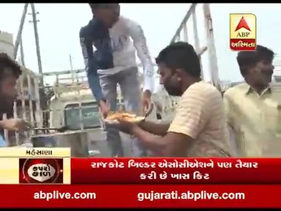 ગુજરાત લોકડાઉનઃ મહેસાણાની શંખલપુર ગ્રામ પંચાયતે જરૂરિયાતમંદો માટે કરી ભોજનની વ્યવસ્તા