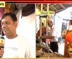 লকডাউনের আগে গড়িয়াহাট বাজারে ক্রেতার ভিড়, আসেননি বহু বিক্রেতাই 