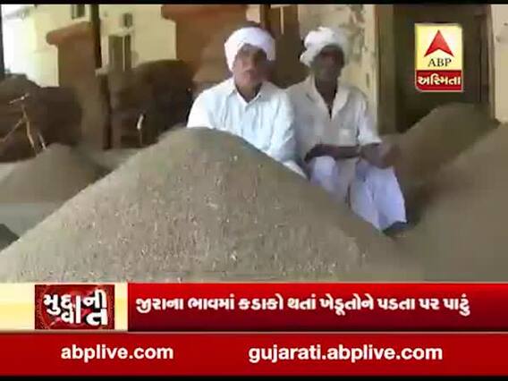 મુદ્દાની વાતઃ જીરાના ભાવમાં કડાકો થતાં ખેડૂતોને પડતા પર પાટું, જુઓ અહેવાલ 