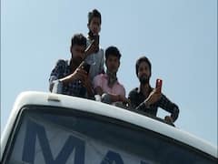 Over crowded bus operating freely on national highway