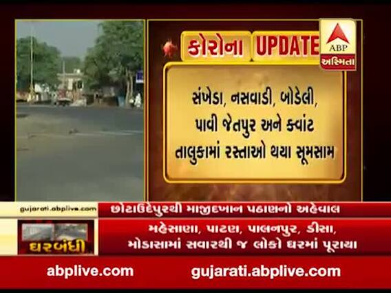 જનતા કર્ફ્યૂ: છોટાઉદેપુરમાં કર્ફ્યૂને પ્રંચડ પ્રતિસાદ, રસ્તાઓ સૂમસામ, જુઓ વીડિયો 