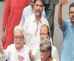 রেশন দুর্নীতির অভিযোগ ও সকলের জন্য করোনা পরীক্ষার দাবিতে রেড রোডে বামেদের প্রতীকি বিক্ষোভ, গ্রেফতার বিমান বসু, সূর্যকান্ত মিশ্র, মহম্মদ সেলিম, সুজন চক্রবর্তী