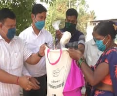 Lockdown | भिवंडीत आदिवासी पाड्यातील गरजूंना कवाड ग्रामपंचायतीकडून अन्नधान्याचं वाटप 