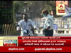 સુરતમાં લોકડાઉનના અમલ માટે પોલીસનો ચુસ્ત બંદોબસ્ત, જુઓ વીડિયો