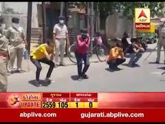 રાજકોટ: લોકડાઉનનો ભંગ કરતા લોકો સામે પોલીસની લાલ આંખ, જુઓ વીડિયો