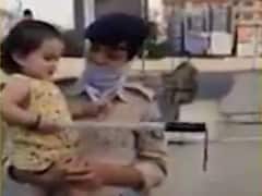 ભૂજમાં એક પોલીસ દંપત્તિ બે વર્ષની બાળકી સાથે સુરક્ષામાં તૈનાત, જુઓ વીડિયો