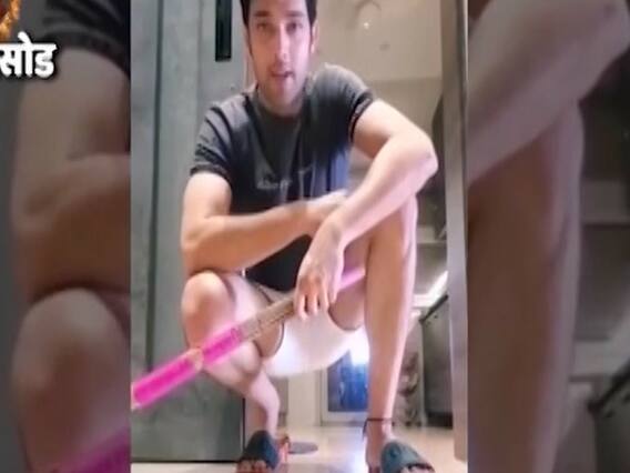  Parth Samthaan washes dishes, sweeps floor in lockdown 