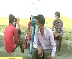 Maharashtra Lockdown | नागपुरात 40 डिग्रीहून अधिक तापमानात मजुरांची घराकडे जाण्यासाठी पायपीट