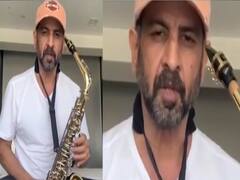 Ronit Roy learns to play saxophone in quarantine 