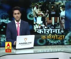 पुलिसवाले रिक्शा चलाकर बांट रहे राशन