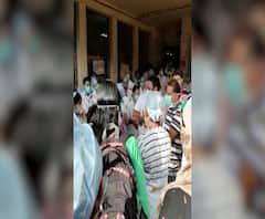 Coronavirus | भाभा रुग्णालयातील नर्सिंग स्टाफचं आंदोलन