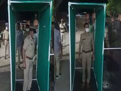  કોરોનાના કહેર વચ્ચે કડી પોલીસ સ્ટેશનમાં બનાવી સેનેટાઇઝ ટનલ, જુઓ વીડિયો