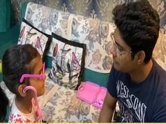 Children creatively make use of their time during lockdown