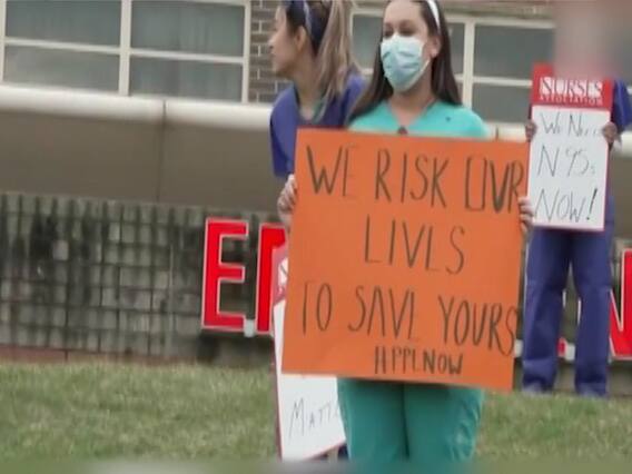 US: Nurses battling coronavirus face deteriorating work conditions