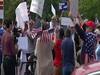 US: People protest against the government in North Carolina