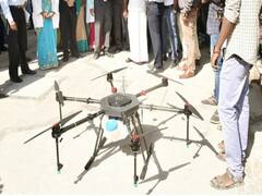 કોરોનાના કહેર વચ્ચે અમદાવાદમાં ડ્રોનથી કરાયું સેનેટાઇઝિંગ, જુઓ વીડિયો 