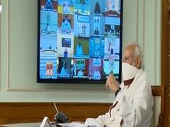 PM Modi's review meeting with CMs over lockdown extension begins