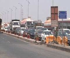 Lockdown 2 | मुंबईत आजपासून अंशतः लॉकडाऊन; टोलनाक्यांवर लांबच लाबं रांगा | ABP Majha