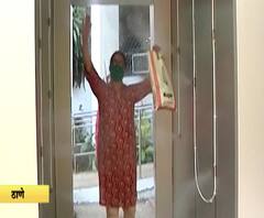 TMC Corona Care | ठाणे महानगरपालिकेच्या गेटवर निर्जंतुकीकरण मशीन, कोरोनाच्या पार्श्वभूमीवर प्रशासनाची खबरदारी