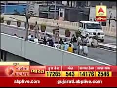 સુરતઃ મોર્નિંગ વોક પર નીકળેલા લોકોને પોલીસે કરાવી ઉઠક-બેઠક, જુઓ વીડિયો