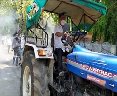 Coronavirus | एकनाथ खडसेंकडून निर्जंतुकीकरणासाठी फवारणी