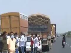 ગુજરાત લોકડાઉનઃ સુરત-અમદાવાદ નેશનલ હાઈ-વે પર માલ વાહક વાહનોનો પ્રારંભ, જુઓ વીડિયો