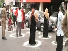 UP govt ensures social distancing as Lucknow residents queue up for relief amount