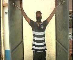 Sanitizer Machine | मुंब्र्यातील सोसायट्यांमध्ये कायमस्वरुपी सॅनिटायझर मशीन, कोरोनाचा वाढता धोका