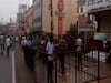  Long queues outside liquor shops in Karnataka's Hubli 