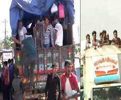 Migrant worker | ना सोशल डिस्टन्सिंग, ना चेहऱ्यावर मास्क; मजुरांचा जीवघेणा प्रवास