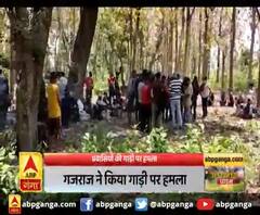 जंगल में मजदूरों का डेरा,जंगल में जमा हुए नेपाल के लोग