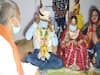 Barabanki couple uses sanitizer, wears masks before getting married