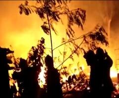 Bhiwandi Fire | भिवंडीच्या वळपाड्यातील 4-5 भंगाराची दुकानं आगीमुळे खाक, गॅरेज आणि टेम्पोंची राख