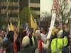 US: People protest against COVID-19 restrictions in Michigan