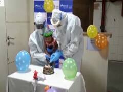 Corona infected one-year-old celebrates birthday inside hospital | Viral Punch
