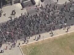 Protest in London against George Floyd's death in the US