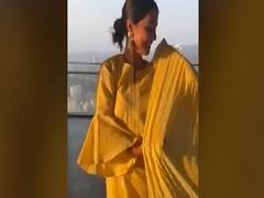 Hina Khan shoots a dance video in her building | Hot News Full